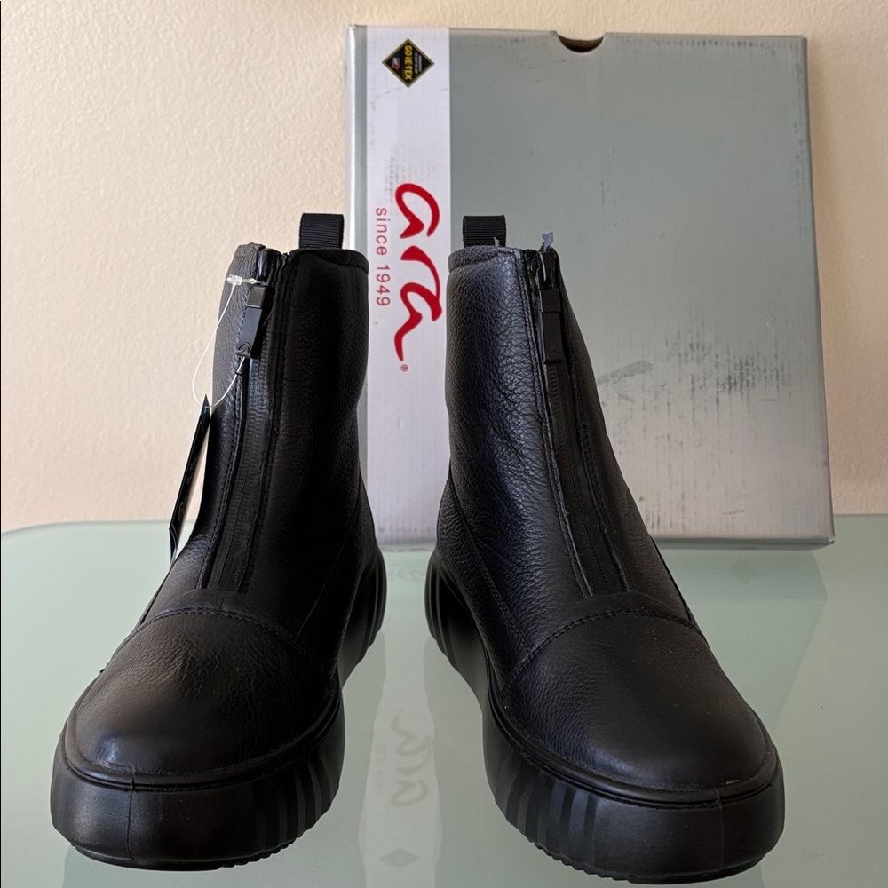 NIB ARA waterproof GORE-TEX Ankle Boots w/synth fur inside 7 UK/9.5/39.5 Germany - Picture 2 of 12